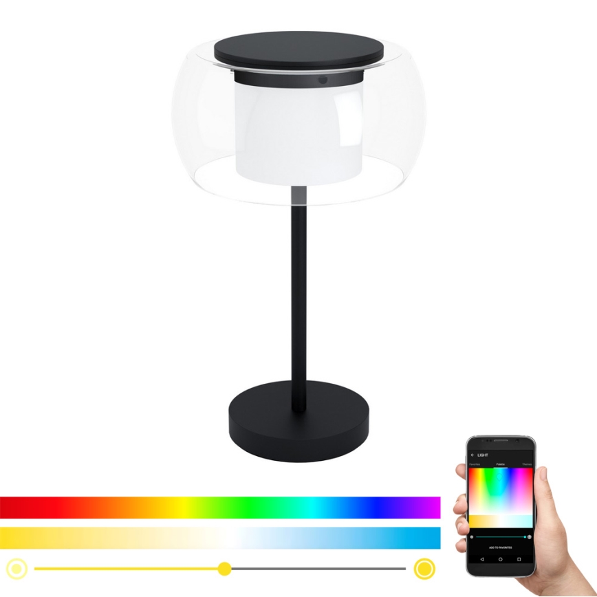 Eglo - Светодиодная настольная RGB-лампа с регулированием яркости BRIAGLIA-C LED/15W/230V