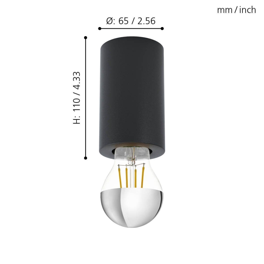 Eglo - Стельовий світильник 1xE27/40W/230V