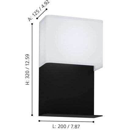 Eglo - Світлодіодний настінний світильник LED/5,4W/230V
