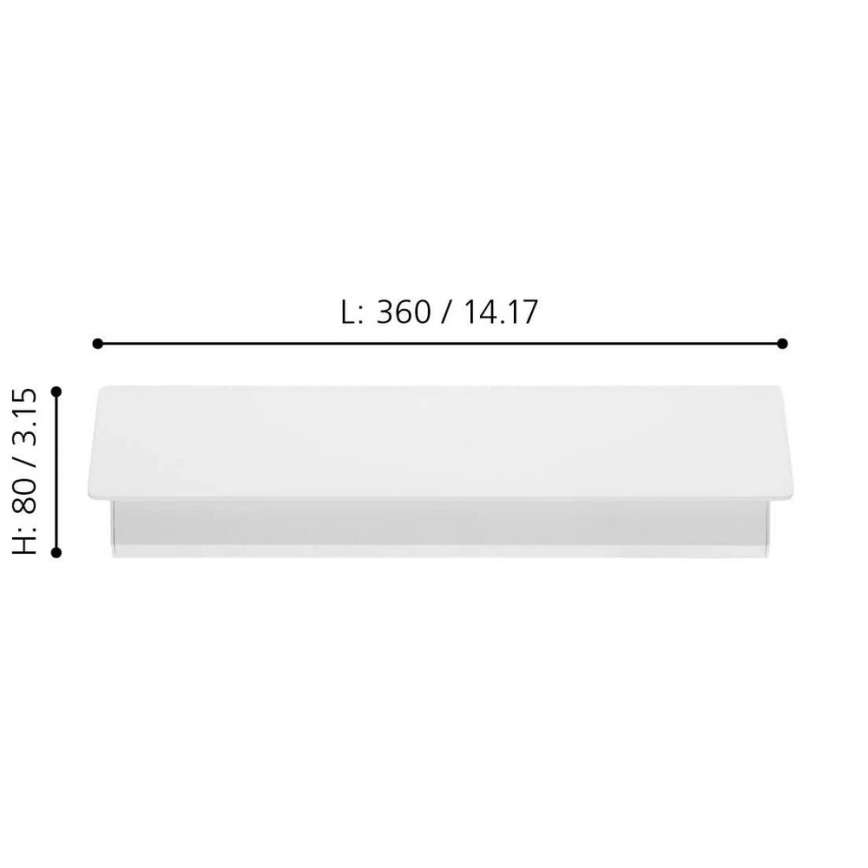 Eglo 99086 - Светодиодный настенный светильник ZUBIALDE LED/12W/230V