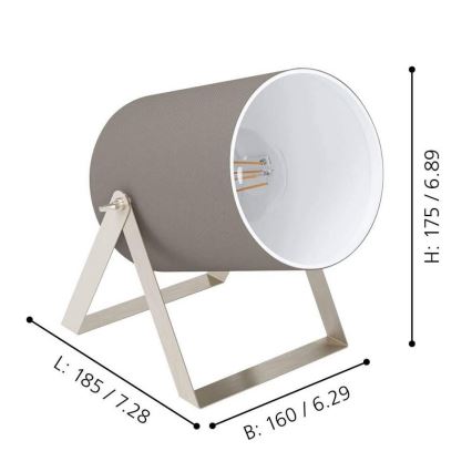 Eglo - Настольная лампа 1xE27/25W/230V