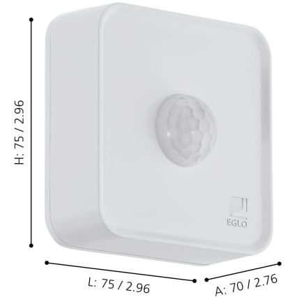 Eglo - Зовнішній датчик руху і сутінків IP44 ZigBee