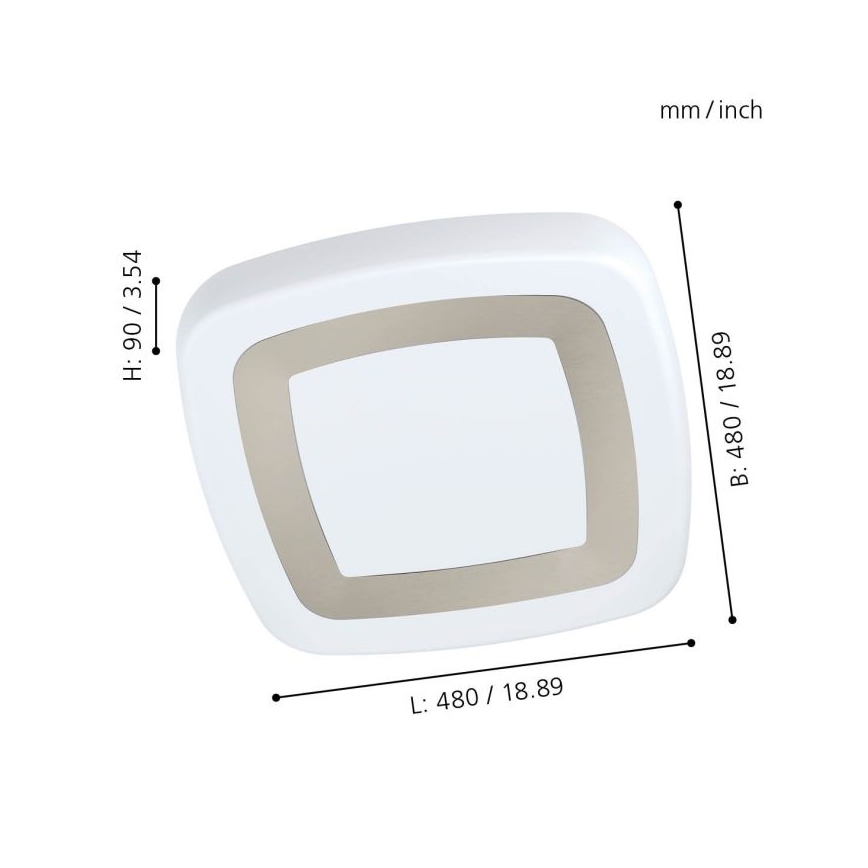 Eglo - Світлодіодний стельовий світильник LED/22W/230V