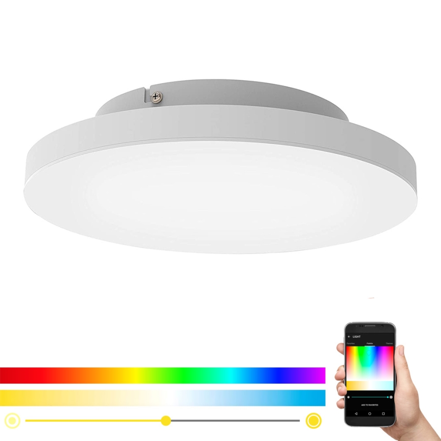 Eglo - LED RGB Стельовий світильник з регулюванням яскравості TURCONA-C LED/15W/230V + дистанційне керування