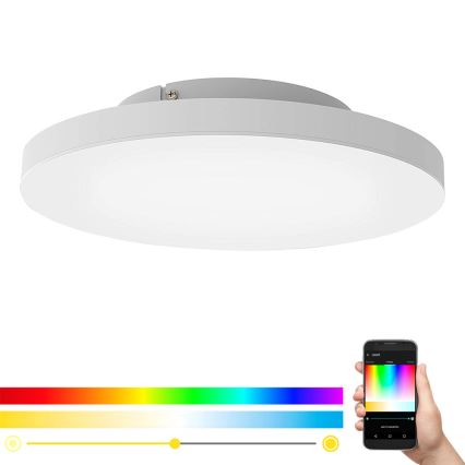 Eglo - LED RGB димерний стельовий світильник TURCONA-C LED/20W/230V + ПУ