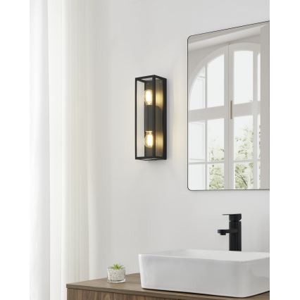 Eglo - Настінний світильник для ванної кімнати 2xE27/60W/230V IP44