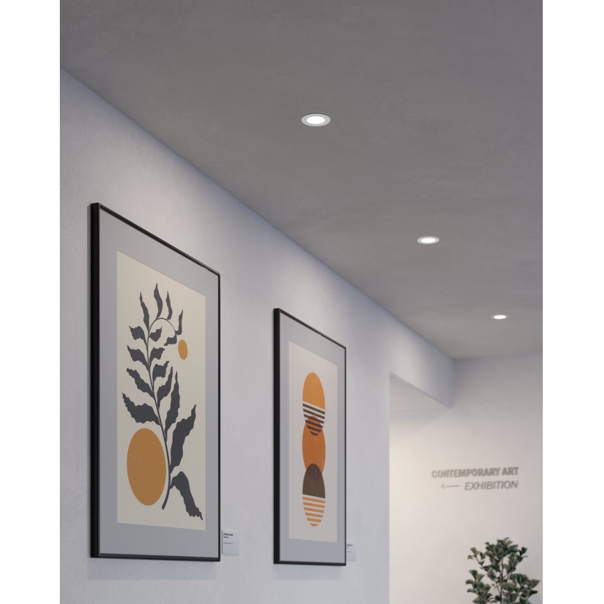 Eglo - набір із 3 LED вбудованих світильників FUEVA 5, 1×LED/2,7 Вт/230 В, діам. 8,6 см