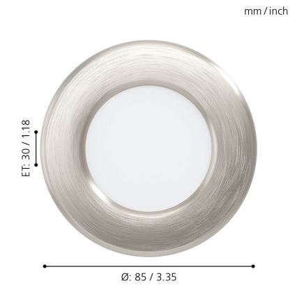 Eglo 99136 - Светодиодный подвесной светильник FUEVA 5 LED/2.7W/230V