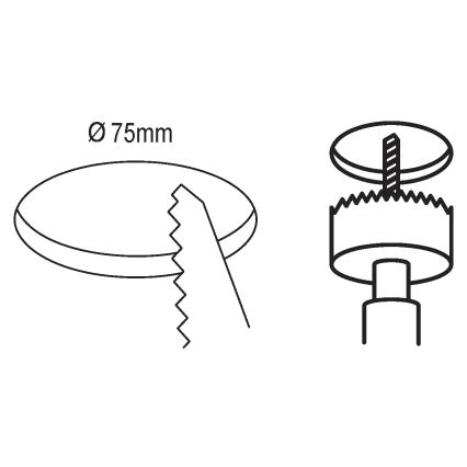 Eglo 99156 - Светодиодный встраиваемый светильник FUEVA 5 LED/2,7W/230V