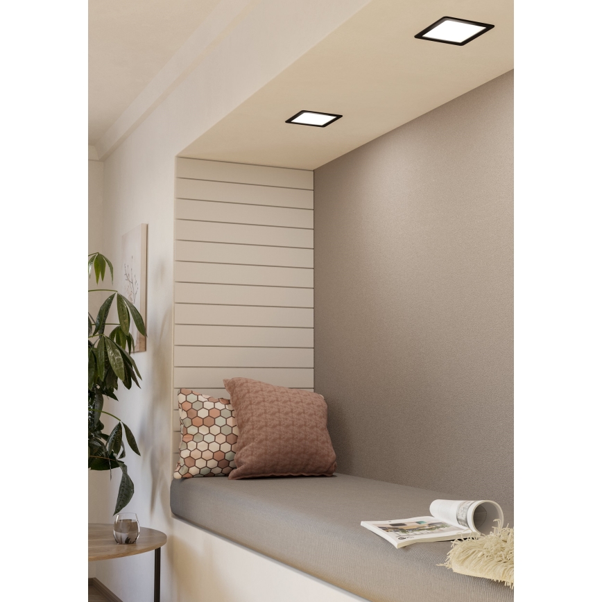 Eglo - вбудований LED‑світильник 10,5W/230V 16,6x16,6 cm