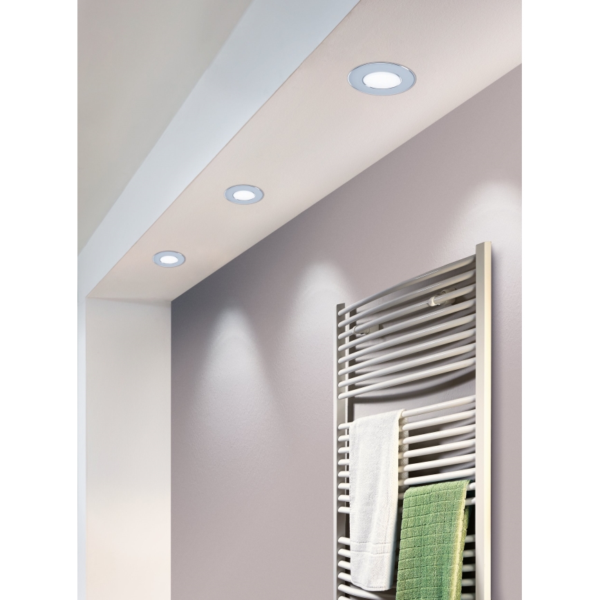 Eglo 99204 - Светодиодный встраиваемый светильник для ванной комнаты FUEVA 5 LED/2.7W/230V IP44
