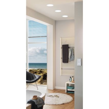 Eglo - LED встраиваемый потолочный светильник для ванной LED/10,5W/230V IP44 диам. 16,6 см