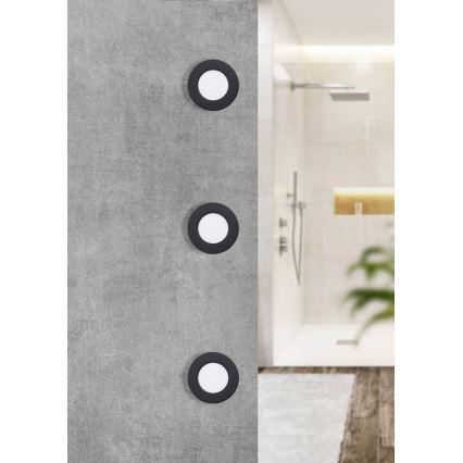 Eglo 99211 - Светодиодный встраиваемый светильник для ванной комнаты FUEVA 5 LED/2,7W/230V IP44