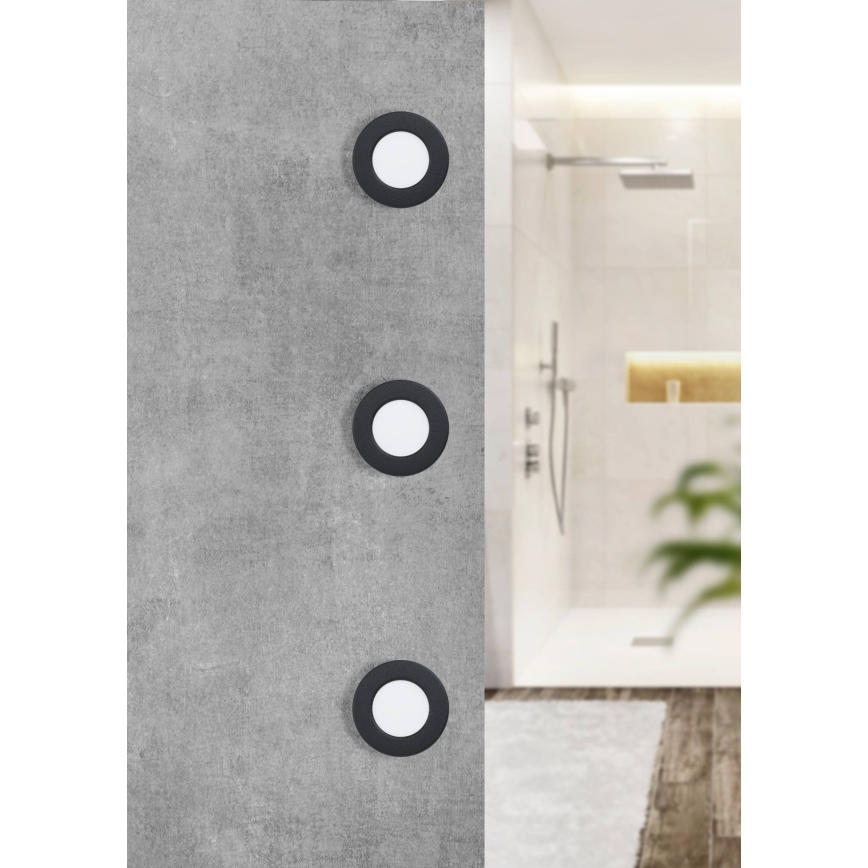 Eglo 99211 - Светодиодный встраиваемый светильник для ванной комнаты FUEVA 5 LED/2,7W/230V IP44