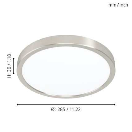 Eglo - Світлодіодний стельовий світильник LED/20W/230V