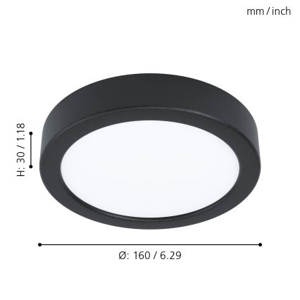 Eglo 99222 - Светодиодный потолочный светильник FUEVA 5 LED/10,5W/230V