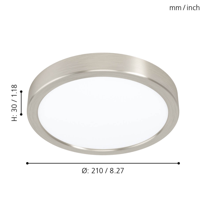 Eglo - Світлодіодний стельовий світильник LED/16,5W/230V