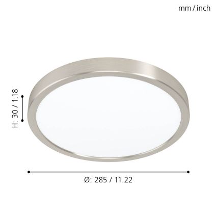 Eglo 99232 - LED потолочный светильник FUEVA 5 LED/20 Вт/230 В, диаметр 28,5 см