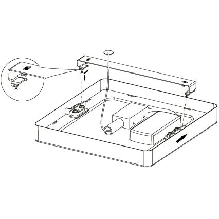 Eglo - потолочный светильник LED, 10,5 Вт/230 В, 16×16 см