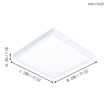Eglo 99238 - Светодиодный потолочный светильник FUEVA 5 LED/20W/230V