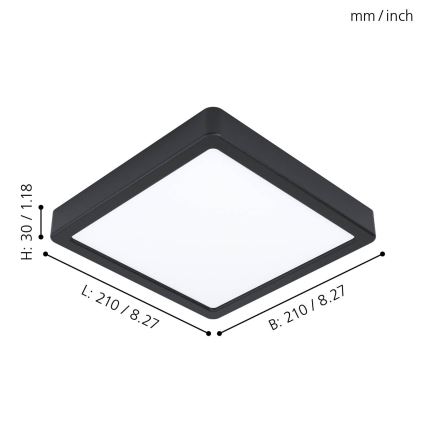 Eglo 99244 - Светодиодный потолочный светильник FUEVA 5 LED/16,5W/230V