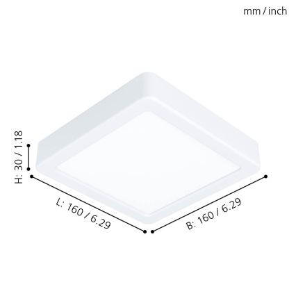 Eglo - Світлодіодний стельовий світильник LED/10,5W/230V