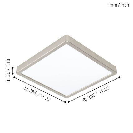 Eglo - потолочный светильник LED/20Вт/230В 28,5x28,5 см