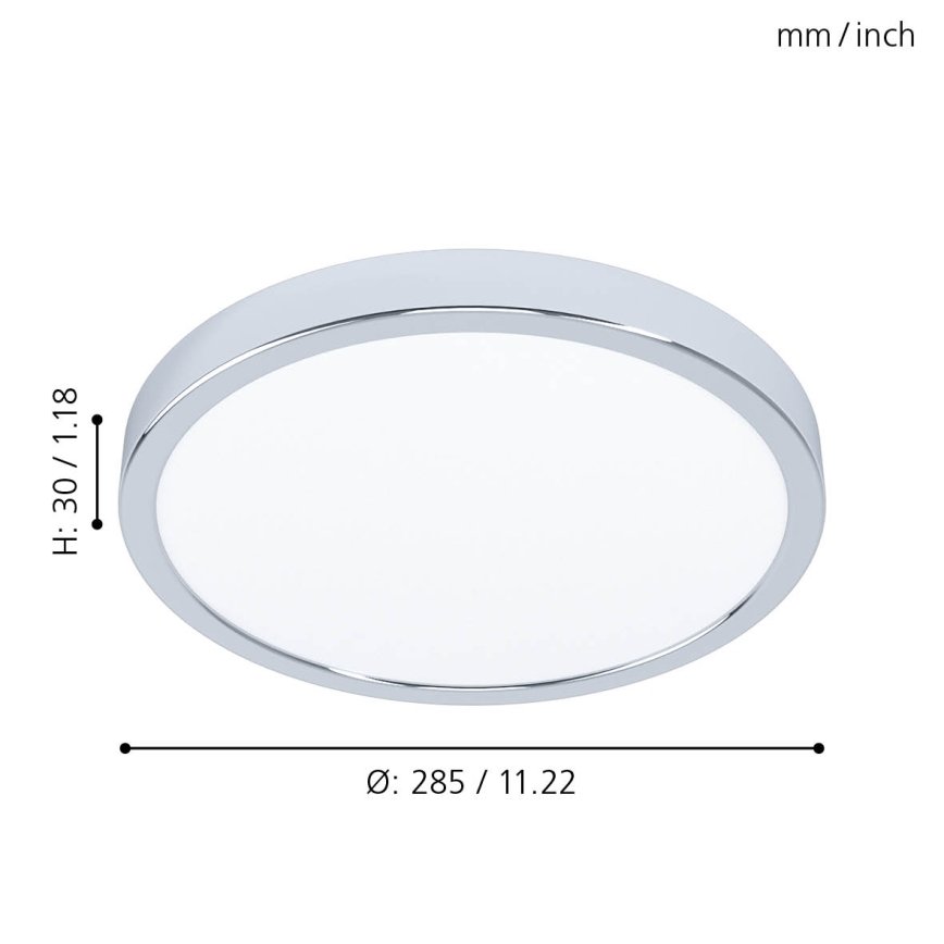 Eglo 99266 - Светодиодный потолочный светильник для ванной комнаты FUEVA 5 LED/20W/230V IP44
