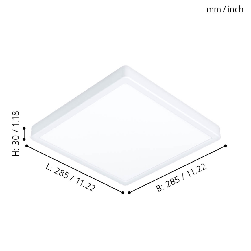 Eglo 99268 - Светодиодный потолочный светильник для ванной комнаты FUEVA 5 LED/20W/230V IP44