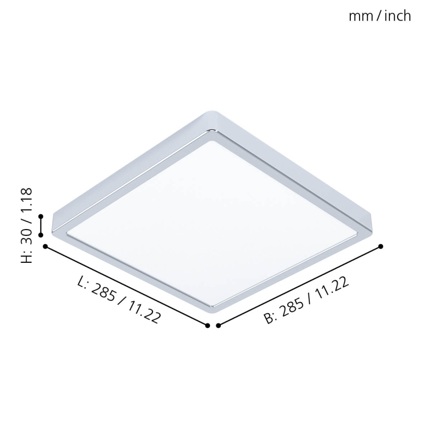 Eglo 99269 - Светодиодный потолочный светильник для ванной комнаты FUEVA 5 LED/20W/230V IP44