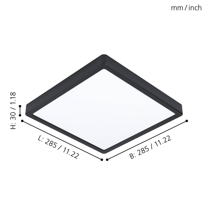 Eglo - Світлодіодний стельовий світильник для ванної кімнати LED/20W/230V IP44