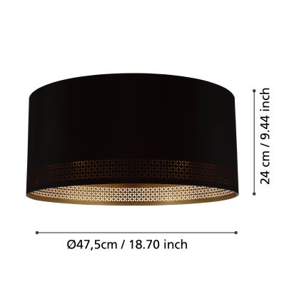 Eglo 99272 - Потолочный светильник ESTEPERRA 1xE27/40W/230V