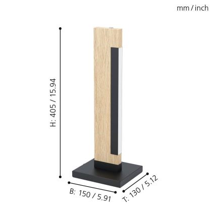 Eglo - Светодиодная настольная лампа с регулированием яркости LED/6,5W/230V