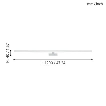 Eglo - Светодиодная подсветка для зеркала в ванной комнате LED/14W/230V 4000K 120 см IP44