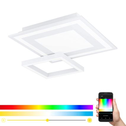 Eglo - LED RGB Стельовий світильник з регулюванням яскравості SAVATAEILA-C LED/20W/230V