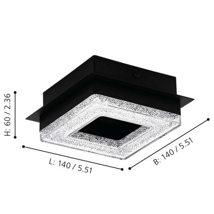 Eglo 99324 - Светодиодный потолочный светильник FRADELO 4xLED/4W/230V