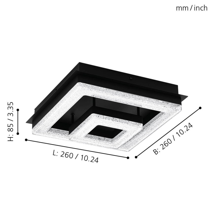 Eglo 99327 - Светодиодный потолочный светильник FRADELO LED/12W/230V
