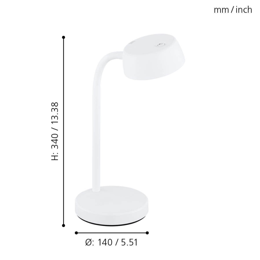 Eglo 99334 - Светодиодная настольная лампа CABALES LED/4.5W/230V