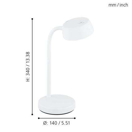 Eglo - Світлодіодна настільна лампа LED/4,5W/230V