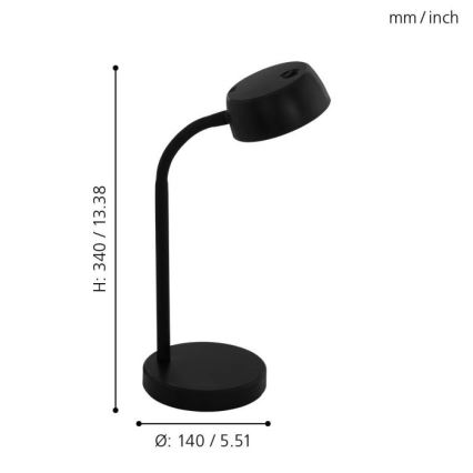 Eglo - Світлодіодна настільна лампа LED/4,5W/230V