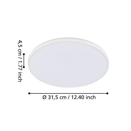 Eglo 99338 - Светодиодный потолочный светильник CRESPILLO LED/18W/230V