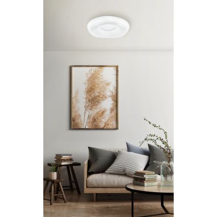 Eglo - Світлодіодний стельовий світильник з регулюванням яскравості LED/18W/230V + пульт дистанційного керування