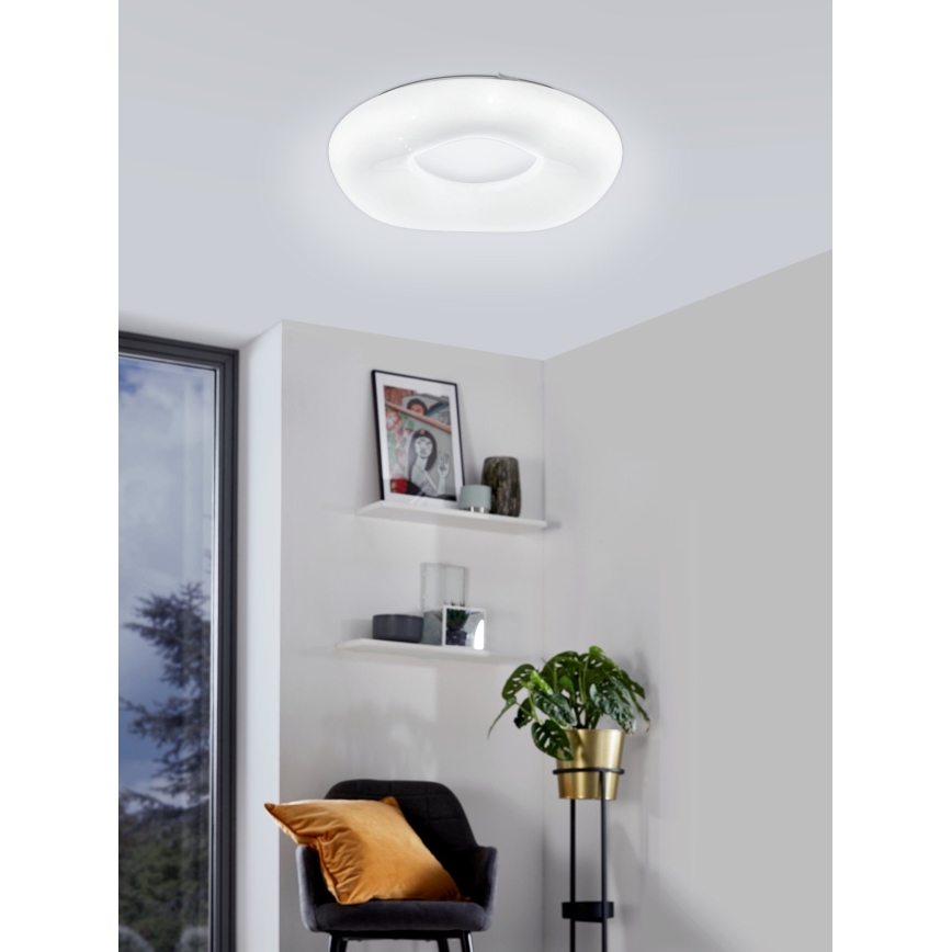Eglo - Світлодіодний стельовий світильник з регулюванням яскравості LED/18W/230V + пульт дистанційного керування