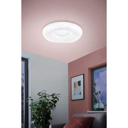 Eglo - Світлодіодний стельовий світильник з регулюванням яскравості LED/18W/230V + пульт дистанційного керування