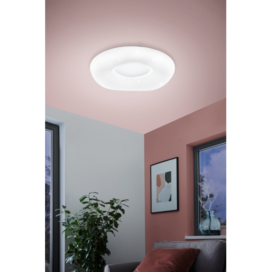 Eglo - Світлодіодний стельовий світильник з регулюванням яскравості LED/18W/230V + пульт дистанційного керування