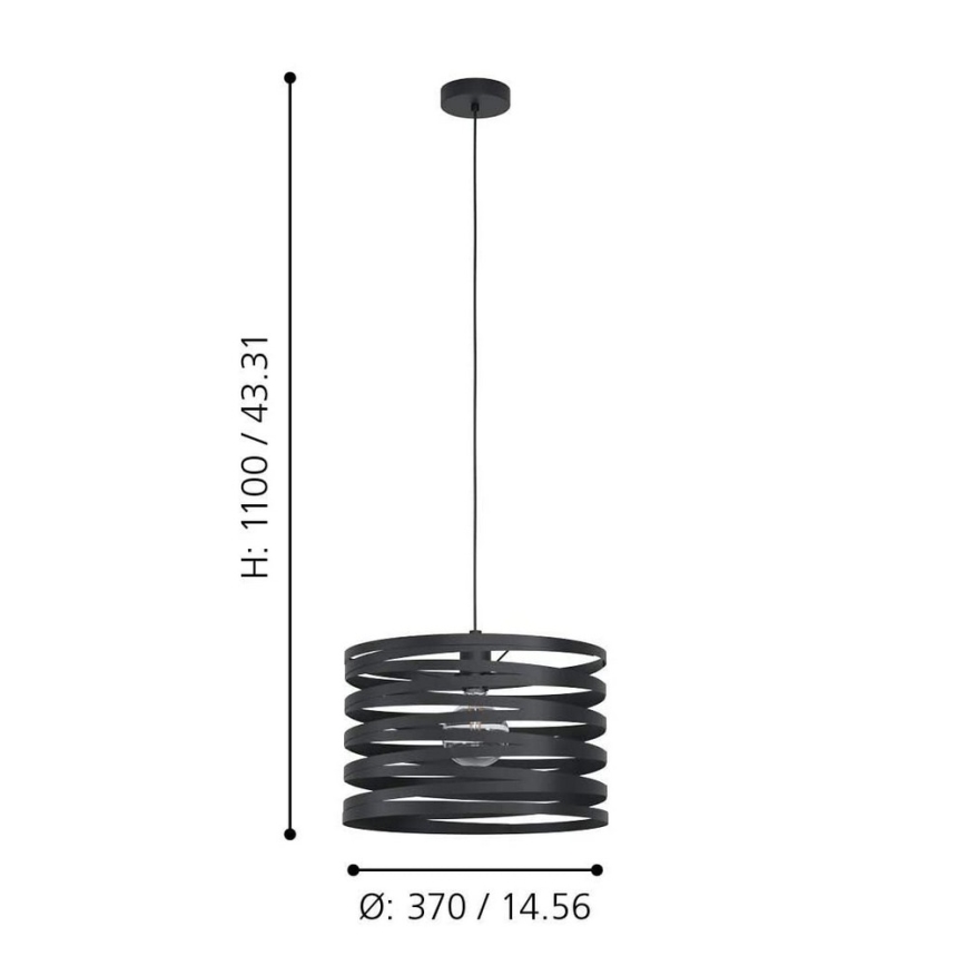 Eglo - Люстра на мотузці 1xE27/40W/230V