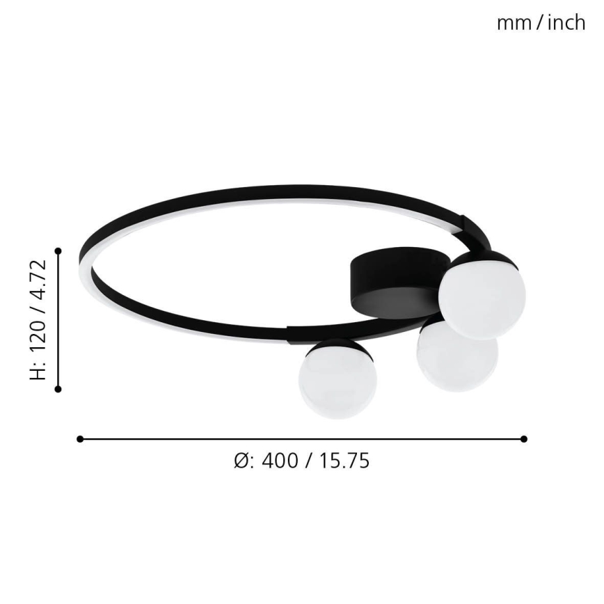 Eglo - Світлодіодний стельовий світильник LED/22W/230V