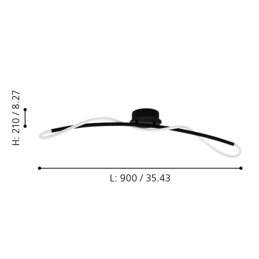 Eglo - Світлодіодний стельовий світильник LED/20W/230V
