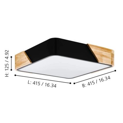 Eglo 99389 - Потолочный светильник GRIMALDINO 2xE27/28W/230V