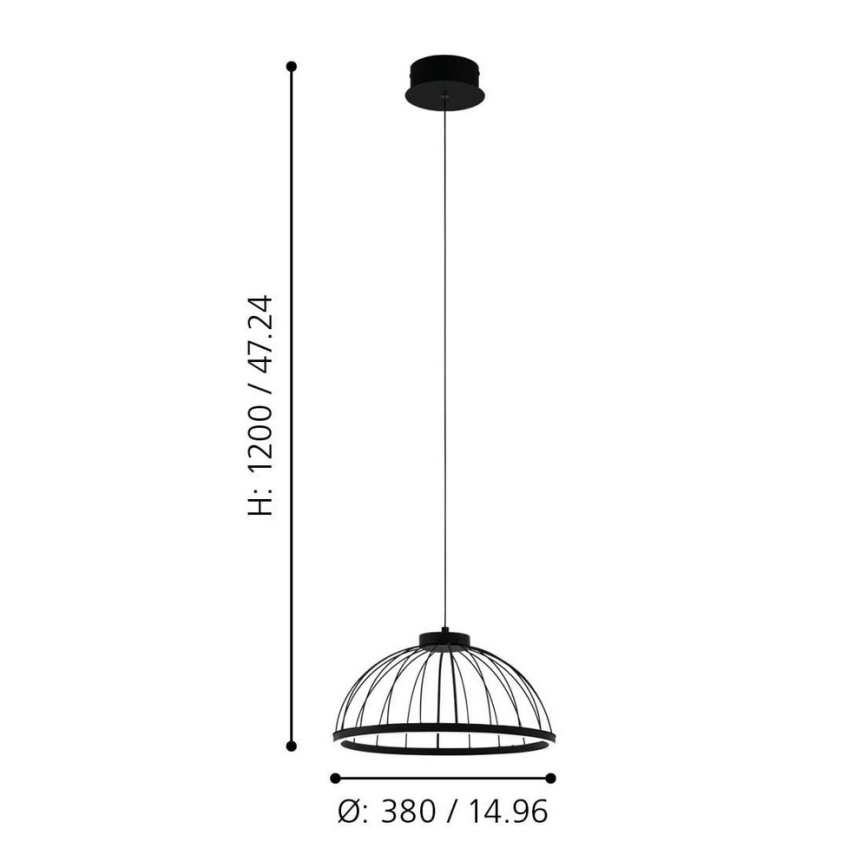 Eglo - LED Люстра на мотузці LED/22W/230V